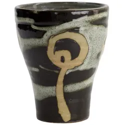 Tokyo Design Steingut Teebecher SHABON HAKUBUN MARUMON – schwarz