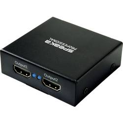 SpeaKa Professional SP-HDS-220 1+2 Port HDMI-Splitter Ultra HD-fähig 3840 x 2160 Pixel Schwarz SP-9006064