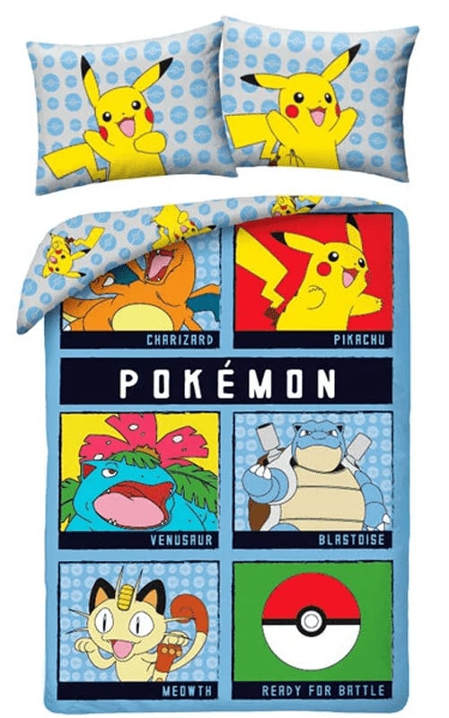 Pokémon Dekbedovertrek Battle 140 x 200 cm