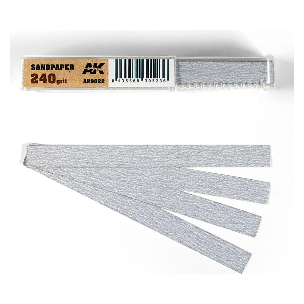AK Interactive Dry Sandpaper 240 grit x 50 units (AK9022)