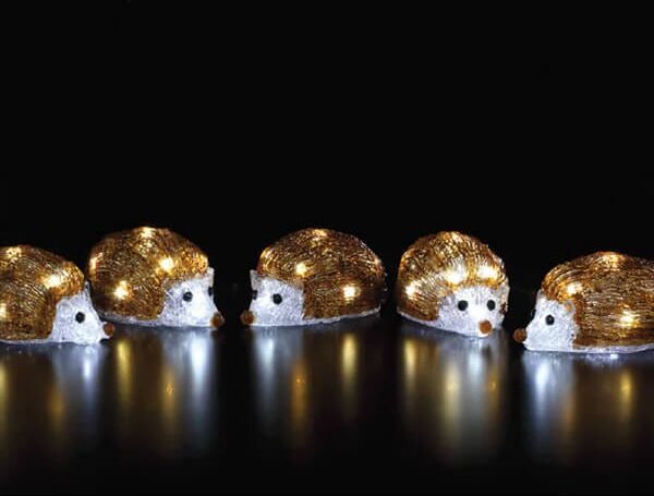 Noma Set of 5 Acrylic Hedgehog String Lights