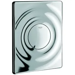 WC-Betätigung Surf 37063 156x197mm mit Druckknopfbetätigung chrom