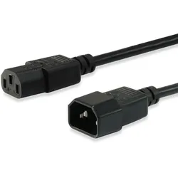 Equip Hochwertiges Netzkabel, C13 auf C14, 1,5m