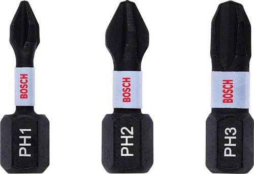 Bosch Accessories 2608522470 Kreuzschlitz-Bit 3teilig Kreuzschlitz Phillips