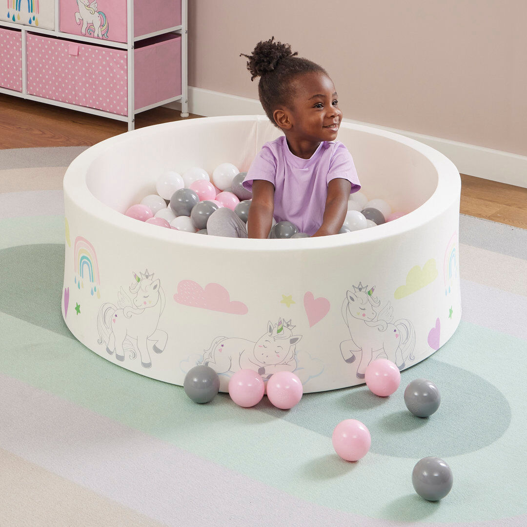 Liberty House Toys Unicorn Soft Foam Ball Pit White