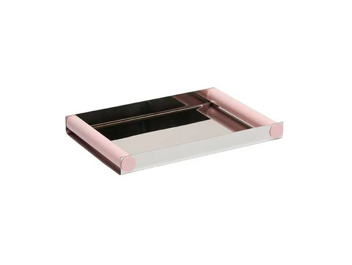 Design Letters Plateau Ray disco 20,5x30 cm Créole rose - acier inoxydable
