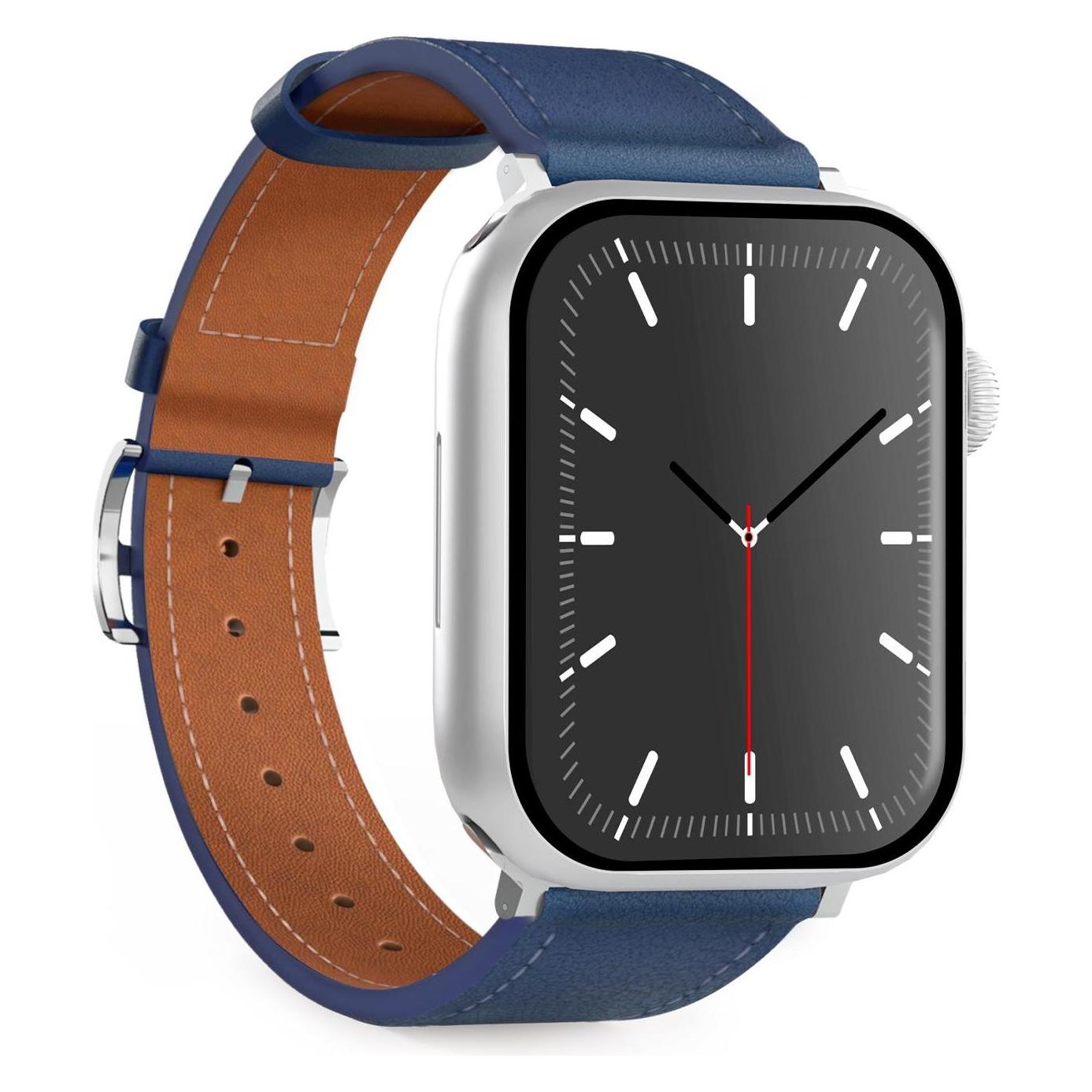 Puro Florence Lederarmband für Apple Watch (Echtleder, Genuine Leather) (PUAW44FLORDKBL)