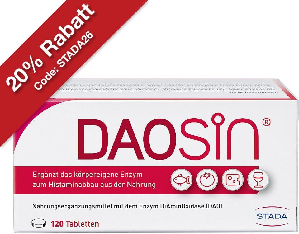 Daosin Tabletten zur Unterstützung des Histaminabbaus