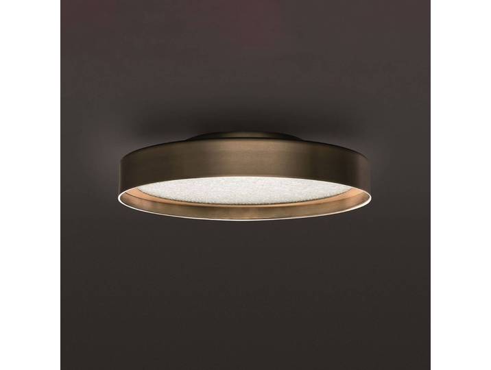 Plafondlamp Berlin, dimbaar, brons / oud-messing, Woon-/ Eetkamer, metaal, Design, plafondlamp