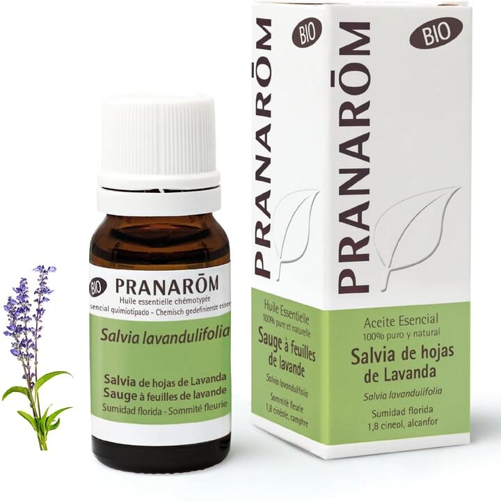 Pranarom Aceite Esencial Salvia de Hojas de Lavanda Bio 10 ml