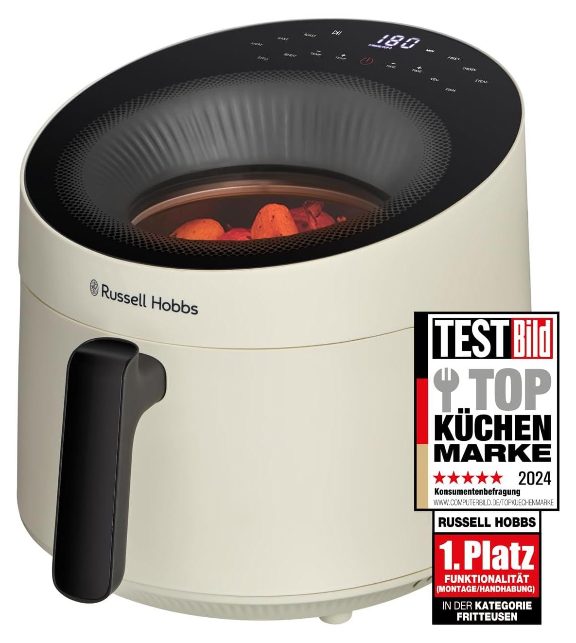 Russell Hobbs Satisfry Panoramic Airfryer, crème