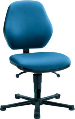 Laborstuhl Basic, Kunstleder, Stamskin Top blau