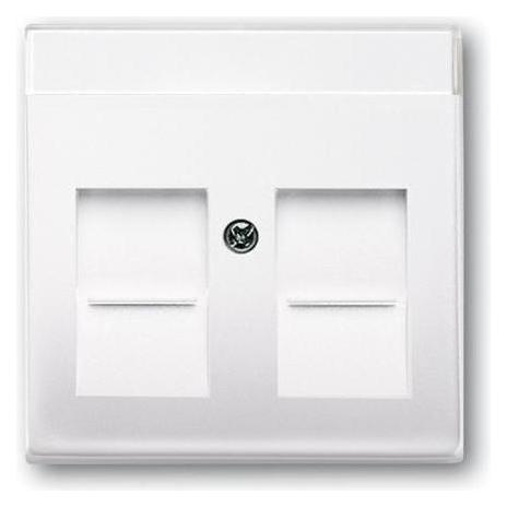 ABB basic55 Datenbuchsenabdeckung, weiss glänzend, 1 Modul (2CHP941710A3945)