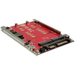 ROLINE M.2 zu SATA III SSD H/W Adapter, 2x M.2 NGFF SSD, Boot- und RAID-fähig 16.01.4145