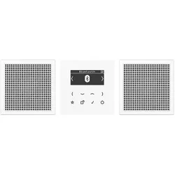 JUNG Smart Radio DAB+ DABLS2BTWW Bluetooth-Set Stereo Radio 4011377172722 (DAB+, FM, Bluetooth), Radio, Weiss