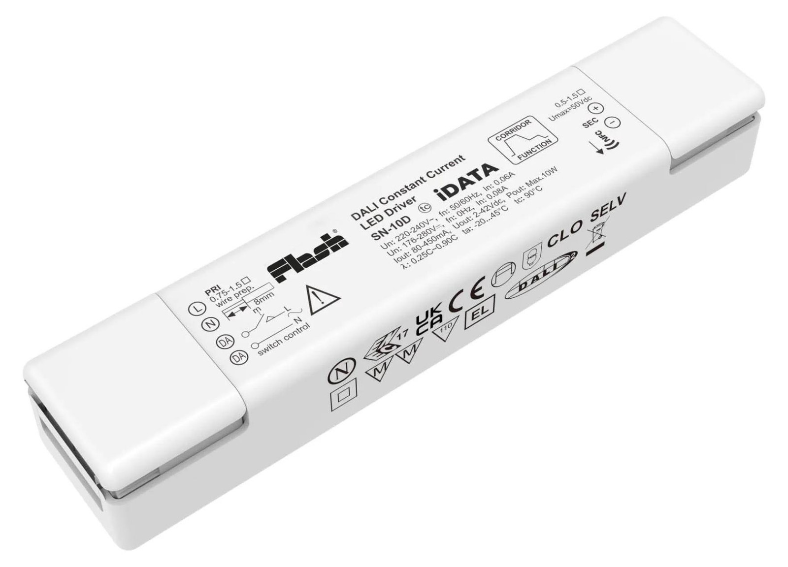 ARELUX MINI DRIVER CC DALI Dimbare LED Driver 10W IP20
