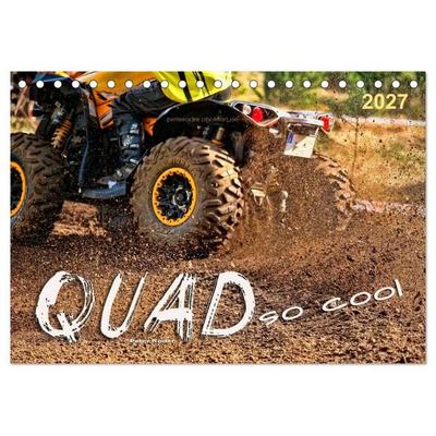 Quad - so cool (Tischkalender 2027 DIN A5 quer), CALVENDO Monatskalender