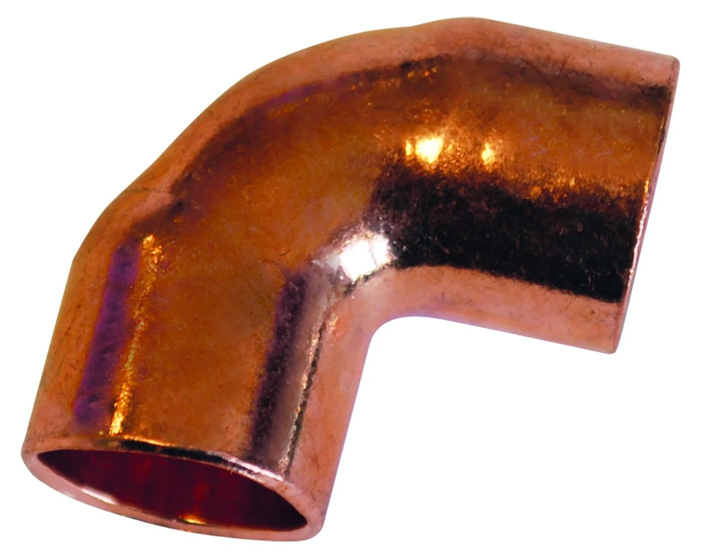 Solidchoice Lötfitting hoekstuk van koper, 90 graden, binnendraad, Ø 10 mm