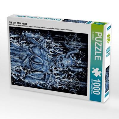 CALVENDO Puzzle GIB MIR DEIN HERZ | 1000 Teile Lege-Größe 64x48cm Foto-Puzzle für glückliche Stunden