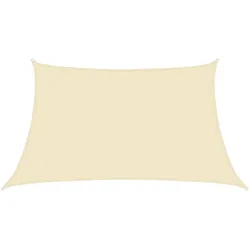 vidaXL Sonnensegel 160 g/m2 Creme 3/4x2 m HDPE