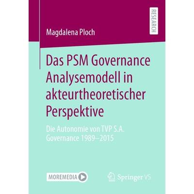 Das PSM Governance Analysemodell in akteurtheoretischer Perspektive, Taschenbuch von Magdalena Ploch, Springer Fachmedien Wiesbaden GmbH,