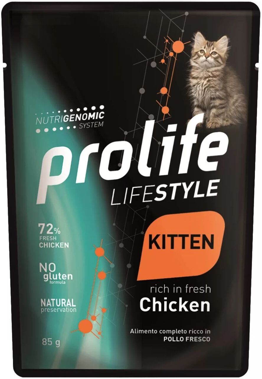 Prolife® Prolife Cat Lifestyle Kitten Pollo Umido per Gattini