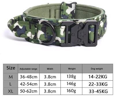 Inspire Essentials Adjustable Tactical Dog Collar And Training Leash Set e m
