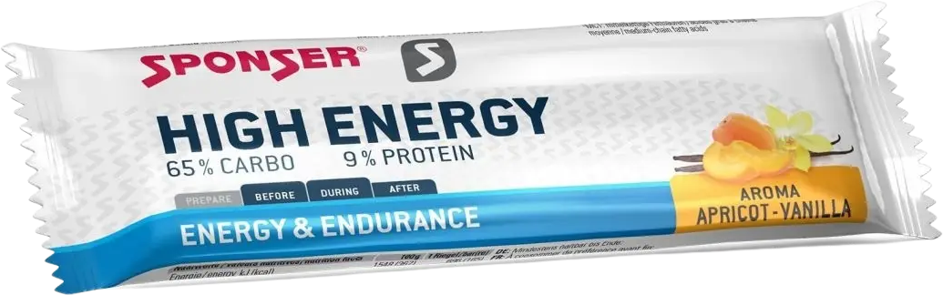 Sponser High-Energy-Bar Energieriegel Aprikose-Vanille