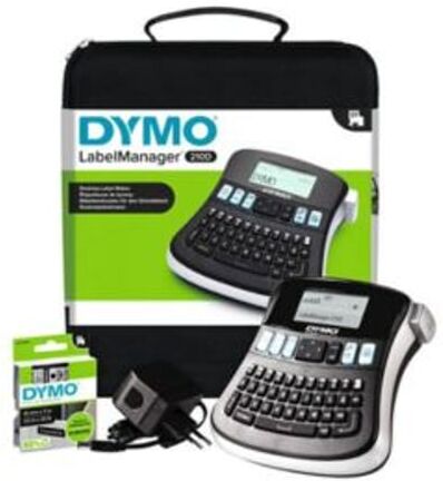 Dymo LabelManager 210D Sistema de rotulação com mala (QWERTY)