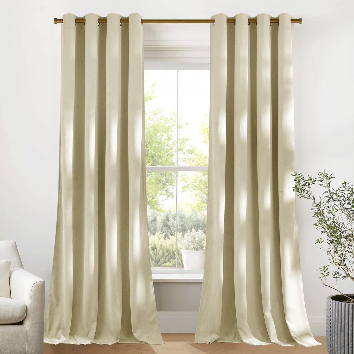 Merkloze Luxe Velours Gordijnen Blackout voor Volwassenen - Zwart - 2 Stuks