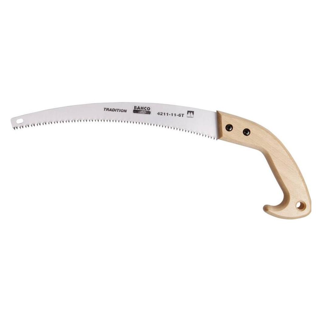 Bahco Astsäge mit nachschärfbaren Zahnspitzen und Holzgriff, 6 ZpZ, 14" (4212-14-6T)