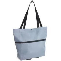 Wenko 3-in-1 Einkaufstrolley klappbar grau, 32x50x15 cm