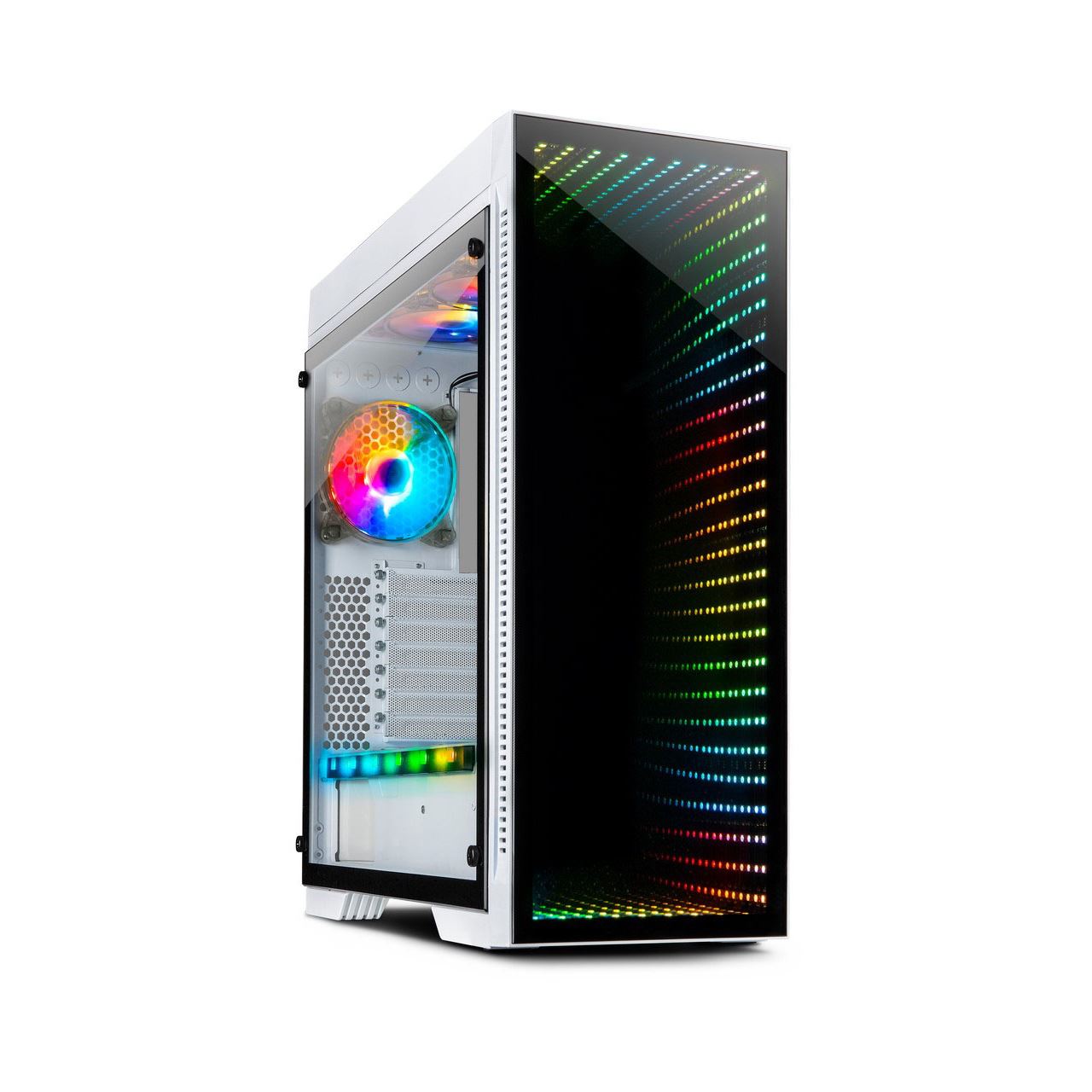 Inter-Tech X-908 Infini2 mit Sichtfenster Midi Tower ohne Netzteil weiss