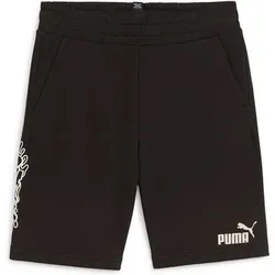 PUMA Kinder Shorts ESS MID 90s Shorts TR B, Größe 128 in Schwarz Schwarz