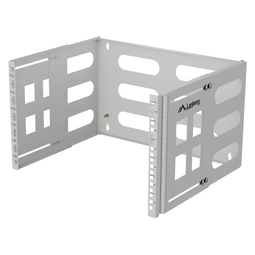 Lanberg Folding Bracket Wall-mount 19" 6U 497x400/240, Grey (FB01-5406-10S)