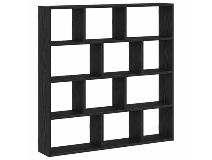 QINXIXINAIXI Würfelregal 12 Fächer Schwarz Holzwerkstoff Wandmontage,Schweberegal,12 Fächer,Stauraum,Wohnzimmer,Schlafzimmer,pflegeleicht,glatte Oberfläche