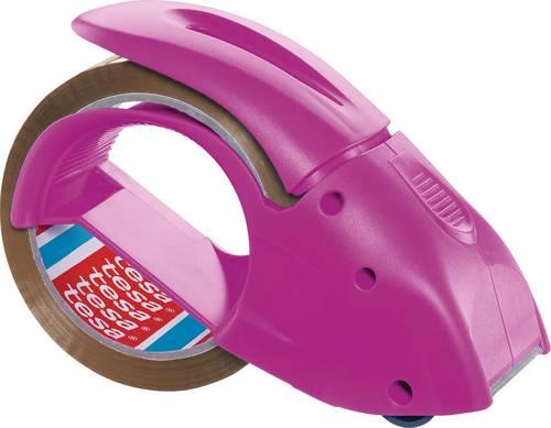 Tesa Packband-Abroller Pack n Go Pink Rollenbreite (max.): 50mm Rollenlänge (max.) 66m inkl. Klebefilmrolle 50m x 50mm