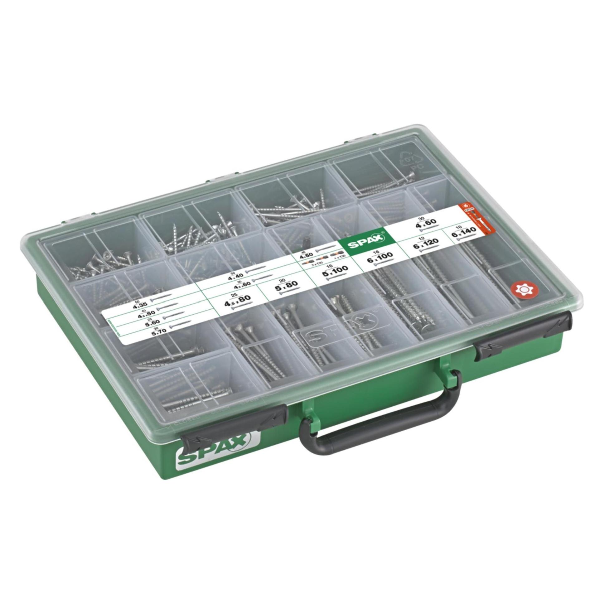 Spax Sortiment Koffer T-Star Plus (387 Schrauben pro Stück) (229920)