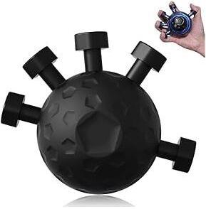 Uplifted Finds Five Finger Grip Strength Trainer Resistance Hand Exerciser For Stress Relief & Home Fitness black