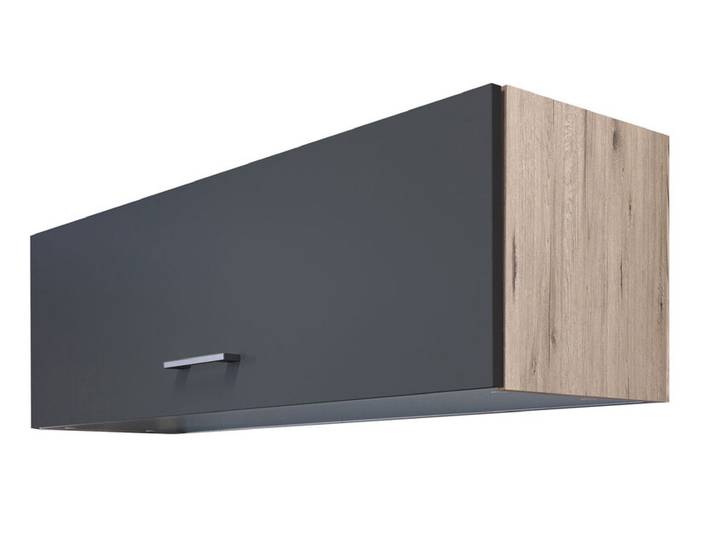 Küchen Oberschrank RALPH 100 x 32 cm Eiche/ grau