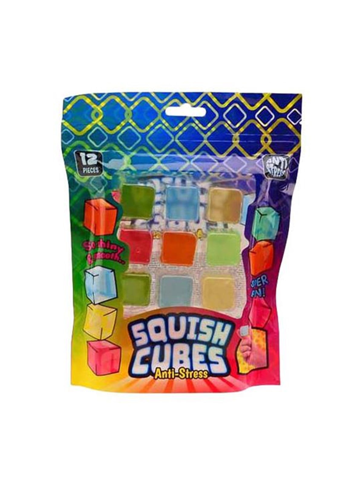 Johntoy Anti Stress Squeeze Cubes 12 pcs.