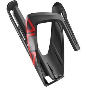 Elite Fahrrad-Flaschenhalter Ala, schwarz/rot, Kunststoff, zum Schrauben