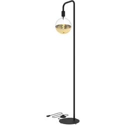 Calex, Stehlampe, u-line vloerlamp e27 h155 zwart (E27)