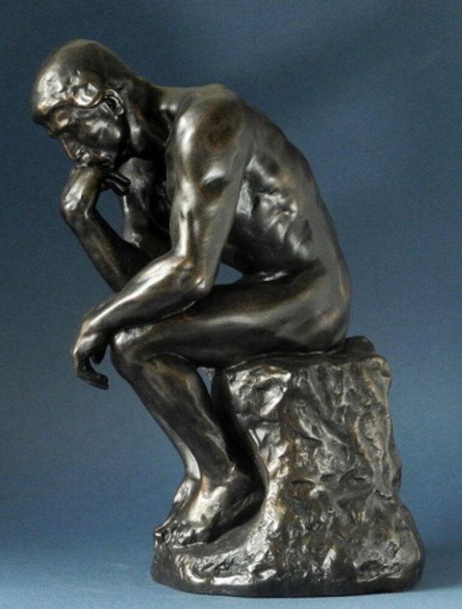 Auguste Rodin De Denker tafelbeeld 38 cm