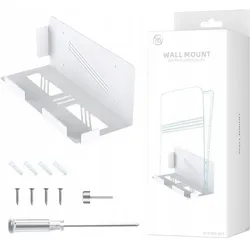 JYS Uchwyt Na Ścianę Ścienny Do Sony Play Station 5 Ps5 Digital Disc Slim Pro / Jys-p5226-v2 / Biały (PS5), Weiteres Gaming Zubehör, Weiss
