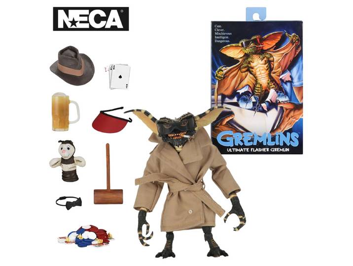 Figurine d'action NECA 30625 GREMLINS ULTIMATE FLASHER GREMLIN, poupée de 18 cm, modèle original, jouets, décoration, cadeau, statue d'anime