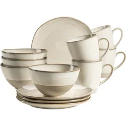 Mäser Frühstücksgeschirr, Keramik Nottingham Beige
