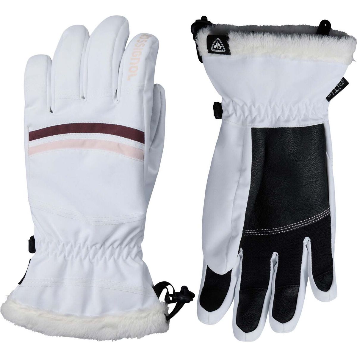 Rossignol W Piste Ski Gloves R-shell DRY white (100) S RLPWG03 10000S