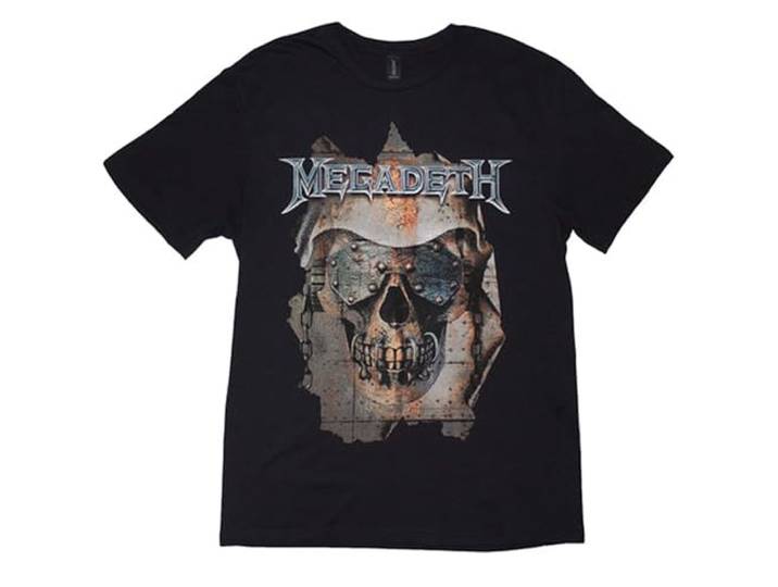 Megadeth Youthanasia Ripped Thru T Shirt S