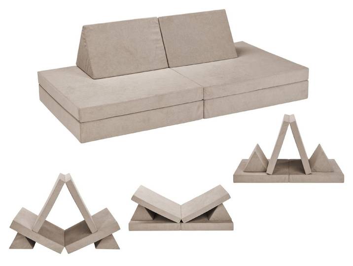 XDREAM Kindersofa Abenteuersofa, Kreativsofa, aus Schaumstoff, individuell kombinierbar, 4 Teile, Erlebniswelt für Kinder, vielvältig, wasserabweisend, kinderfreundlich